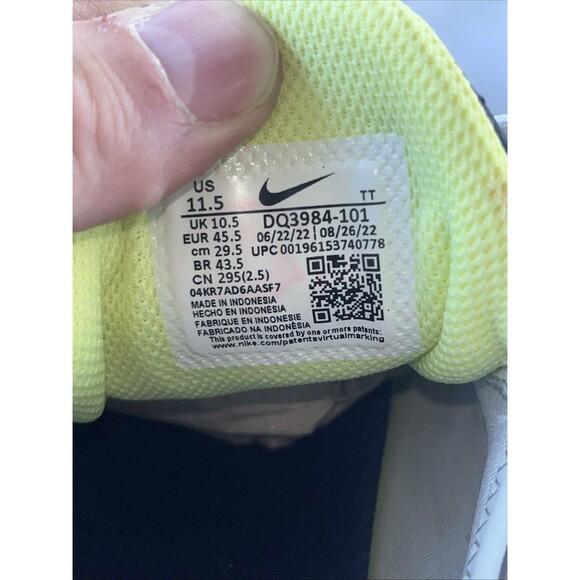 Size 11.5 - Nike Air Max TW White Lemon Twist Navy main image 7